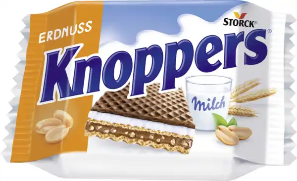 Bild 2 von Knoppers Erdnuss 4er Pack, 100 g