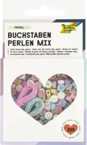 folia Buchstabenperlen Pastell