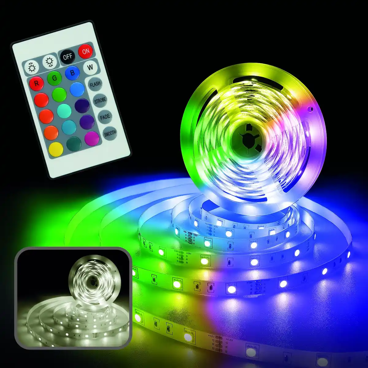 Bild 1 von MegaLight Smart LED-Stripe Tuya 3 m RGBW CCT Amazon Alexa Hey Google