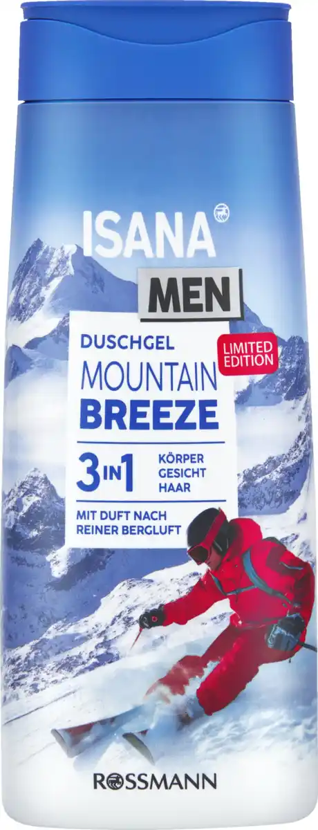 Bild 1 von ISANA MEN 3in1 Duschgel Mountain Breeze, 300 ml