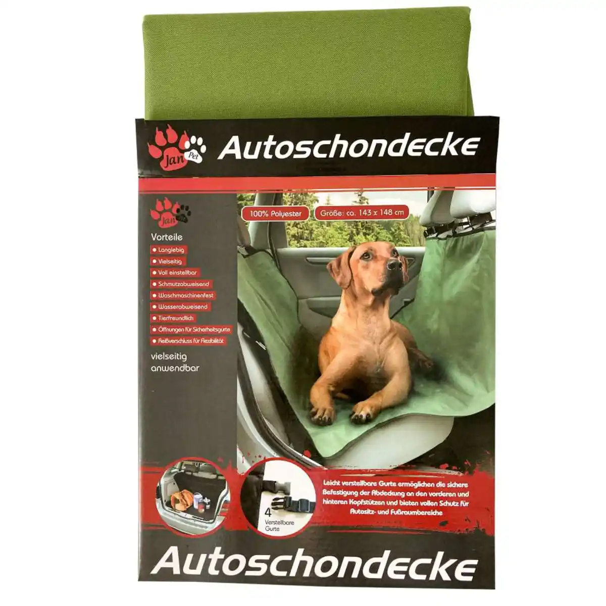 Bild 1 von Autoschondecke für Tiere 1,43 x 1,48 m