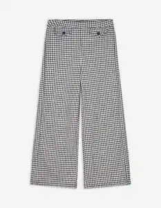 Kinder Hose - Hahnentrittmuster - schwarz