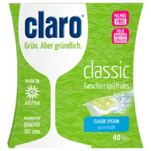 claro 40 Geschirrspültabs classic 640g