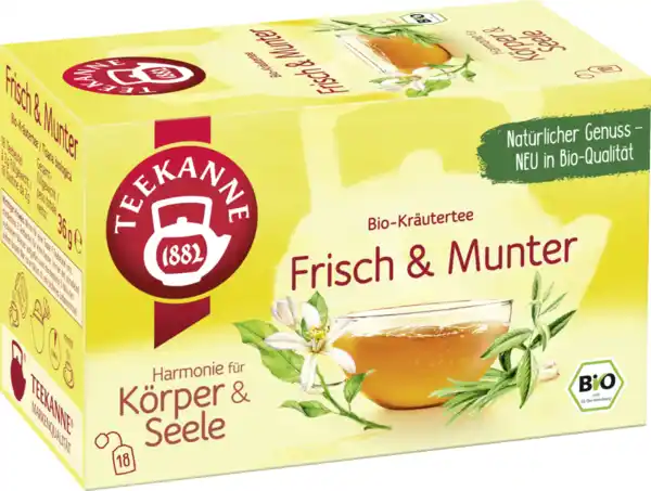Bild 2 von Teekanne Bio Kräutertee Frisch & Munter, 36 g
