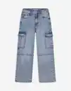 Bild 1 von Kinder Cargohose - Wide Fit - blau