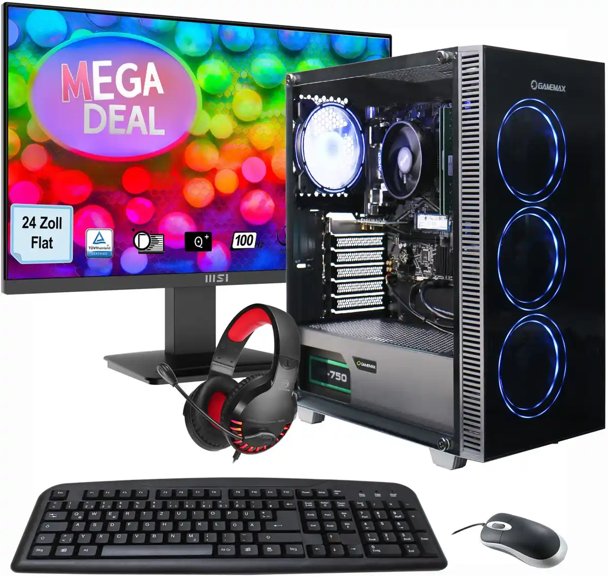 Bild 1 von Gamemax Draco XD SET2478 schwarz