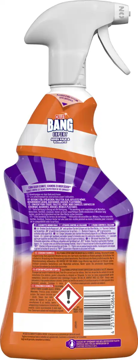 Bild 2 von Cillit BANG Expert Kraftreiniger Kalk & Schmutz, 750 ml