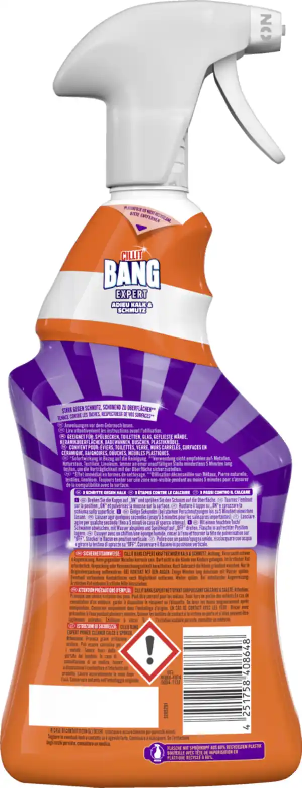 Bild 2 von Cillit BANG Expert Kraftreiniger Kalk & Schmutz, 750 ml