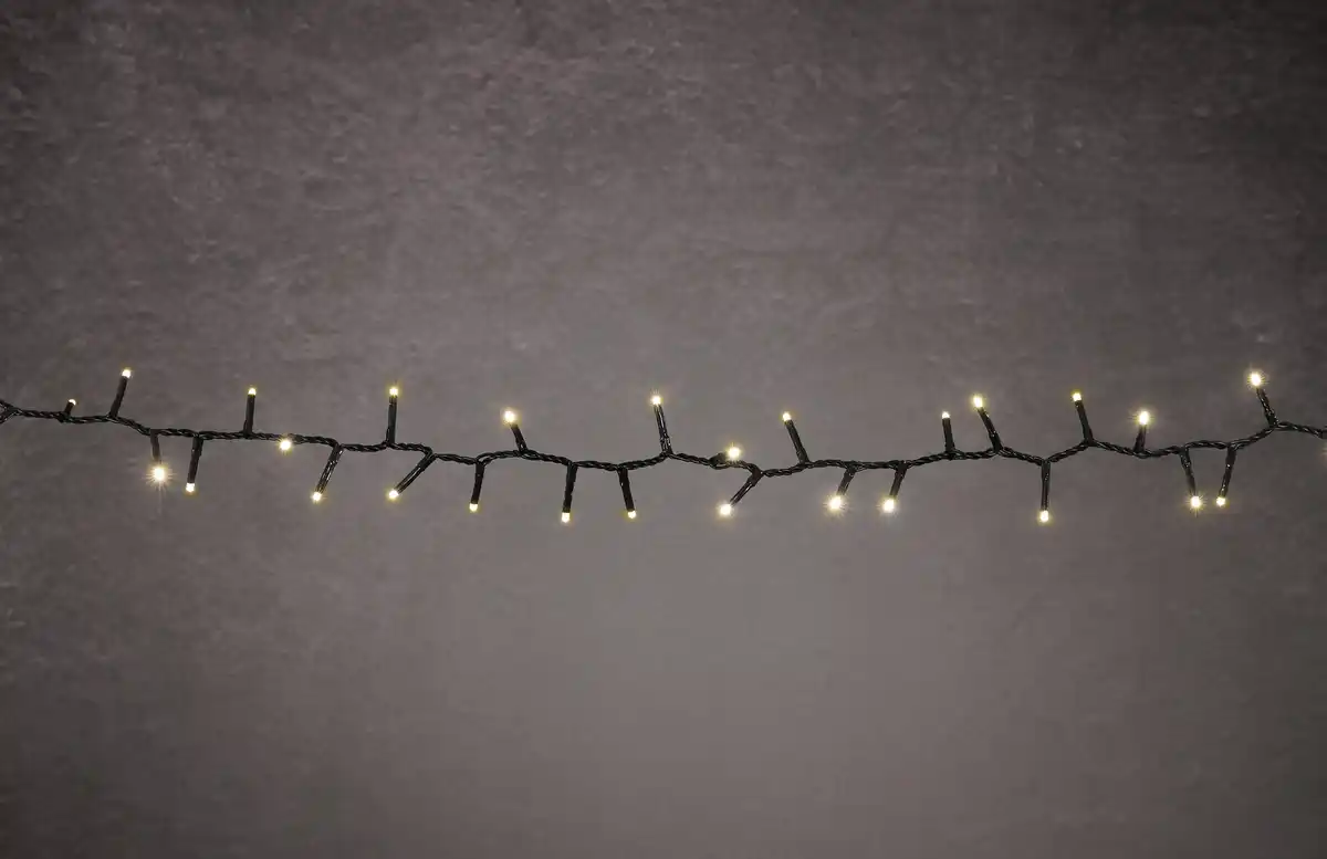 Bild 1 von TrendLine LED-Lichterkette Premium Außen 21,8 m warmweiß-grün mit Timer, Dimmer