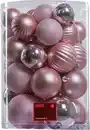 Bild 1 von TrendLine Weihnachtskugeln bruchfest Ø 5 - 8 cm rosé 34 Stück