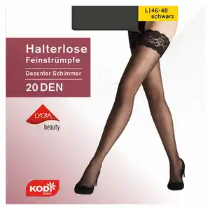 Halterl. Strümpfe 20den 46-48 Schwarz 5.11 KODi Basic