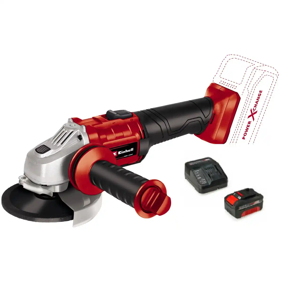 Bild 1 von Einhell Akku-Winkelschleifer TC-AG 18/8500 Li 18 V inkl. Akku & Ladegerät