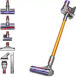 V8 Absolute Akku-Stielstaubsauger silber/gelb