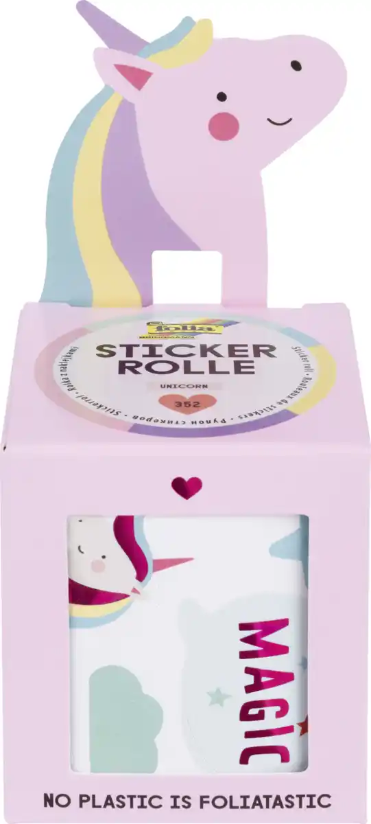 Bild 1 von folia Stickerrollen, 4 Sets, 4 Vers sortiert, 4 m