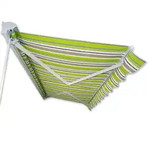 Kassetten-Markise 3,5 x 2,5 m grün-braun