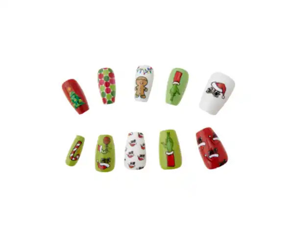 Bild 2 von Kunstfingernägel Weihnachtsmuffel