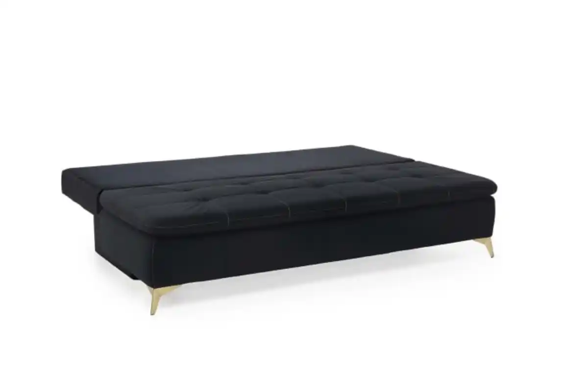 Bild 2 von Funktionssofa Sarah, schwarz/gold