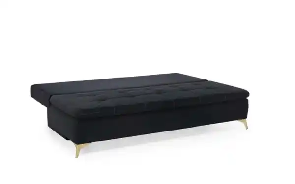 Bild 2 von Funktionssofa Sarah, schwarz/gold