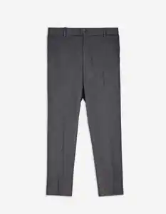 Herren Anzugshose - Bundfalte - grau