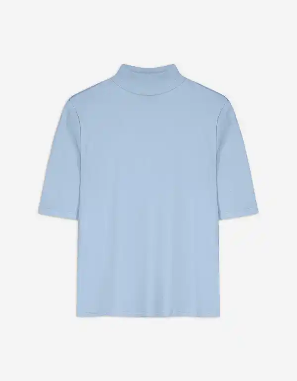 Bild 1 von Damen T-Shirt - Dreiviertelärmel - hellblau
