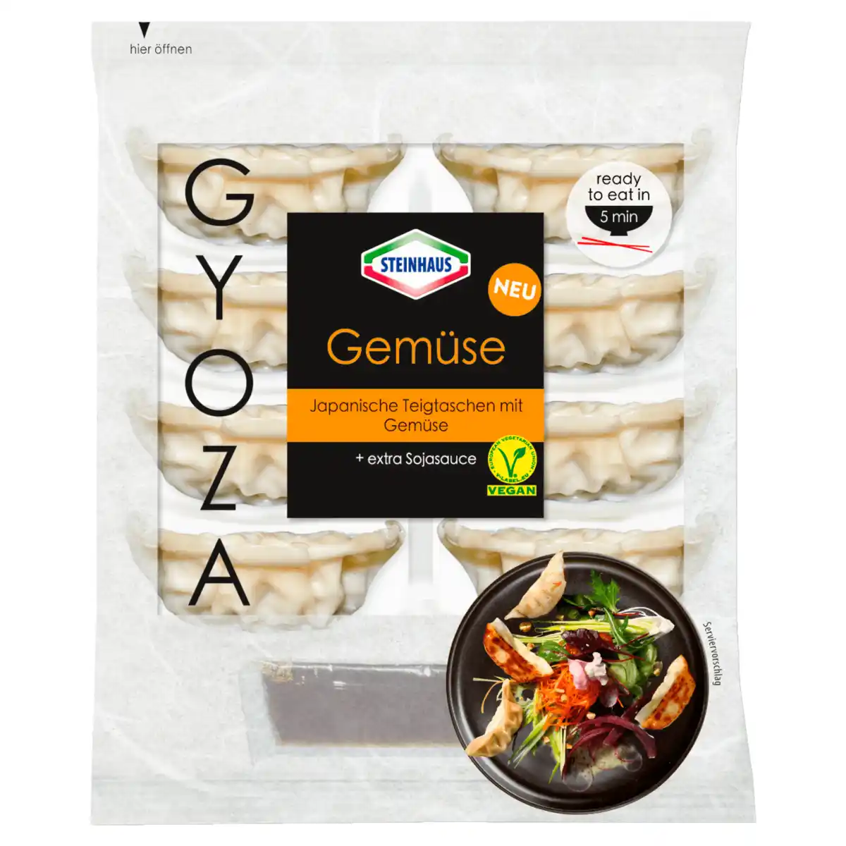 Bild 1 von Steinhaus Gyoza Gemüse vegan 168g