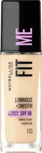 Maybelline New York Fit Me! Liquid Make-Up Nr. 110 Porcelain, 30 ml