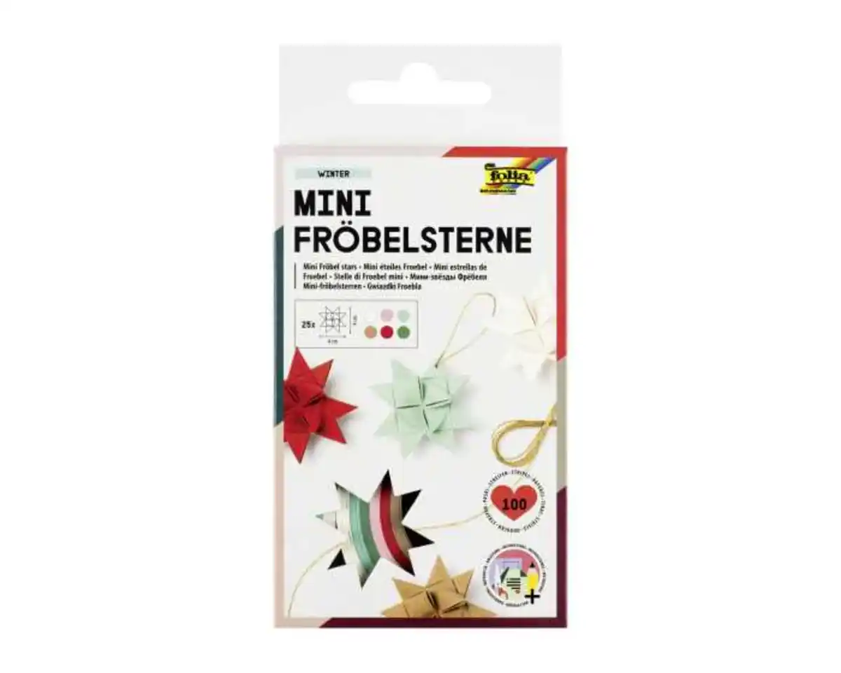 Bild 1 von Mini Fröbelsterne Winter 100 Streifen