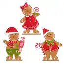 Bild 1 von House of Seasons Dekofigur Pfefferkuchen braun 38,5 x 6 x 52 cm