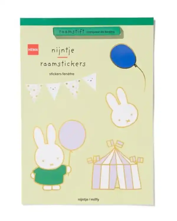 Bild 1 von Miffy-Fensteraufkleber mit Fenstermarker