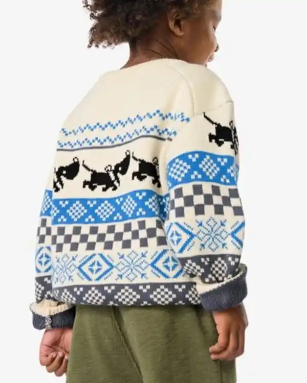 Bild 4 von Takkie Kinderpullover gestrickt blau