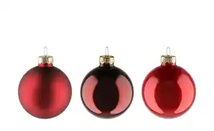 Weihnachtskugeln, 20er-Set 20er-Set ¦ rot ¦ Glas, Aluminium Ø: [6.0] Dekoration > Dekoartikel - Sconto