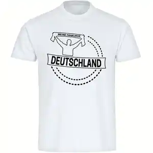 multifanshop® Herren T-Shirt - Deutschland - Meine Fankurve - Druck schwarz