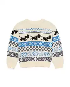 Takkie Kinderpullover gestrickt blau