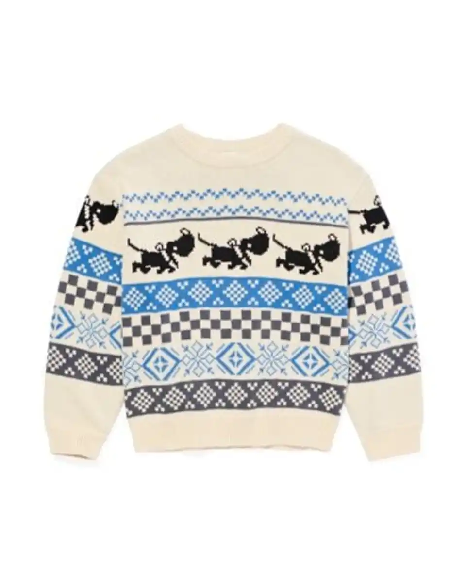 Bild 2 von Takkie Kinderpullover gestrickt blau