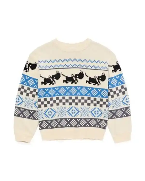 Bild 2 von Takkie Kinderpullover gestrickt blau