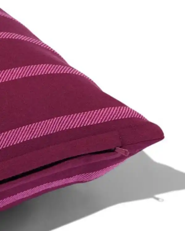 Bild 3 von Kissenbezug Streifen weinrot/rosa 50x30