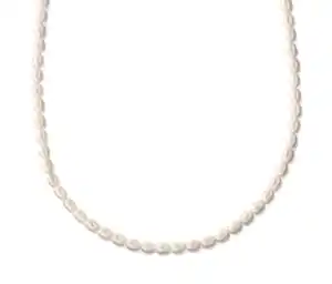 925 Silber Kette Tiny Pearls