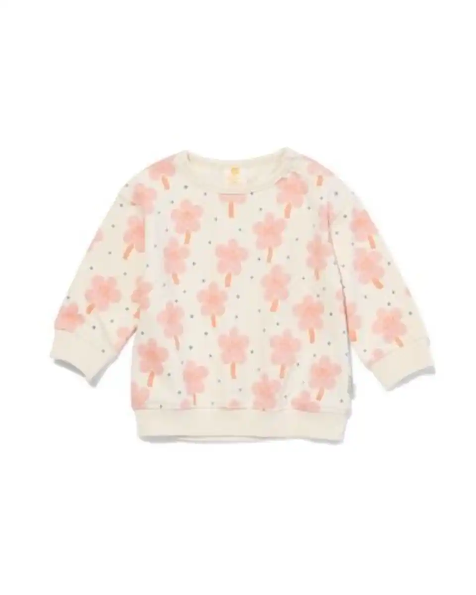 Bild 1 von Sweater für Neugeborene, Blumen eierschalenfarben