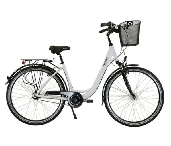 Bild 1 von HAWK Bikes Fahrrad »City Wave Deluxe Plus«, weiß, 26 Zoll, 44-cm-Rahmen