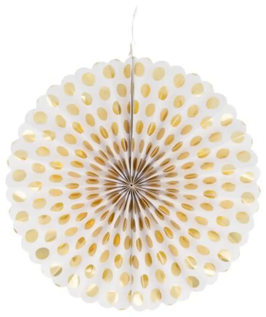 Bild 2 von 2er-Pack Papierwaben-Figuren, gold