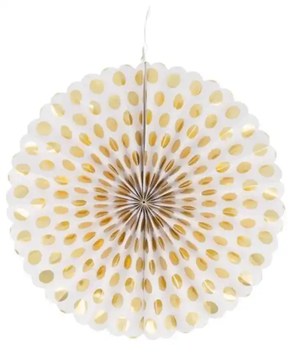 Bild 2 von 2er-Pack Papierwaben-Figuren, gold