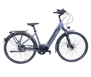 HAWK Bikes E-Bike Damen »eCity Wave Integrated Lady STEPS«, grau, 28 Zoll, 44-cm-Rahmen