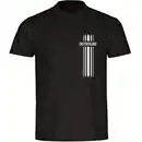 Bild 1 von multifanshop® Herren T-Shirt - Deutschland - Streifen - Druck weiß