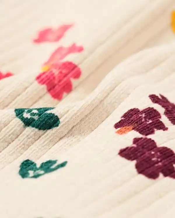 Bild 2 von Kinder-T-Shirt mit Rippenstruktur eierschalenfarben