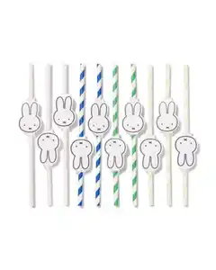 10er-Pack Papier-Trinkhalme, Miffy