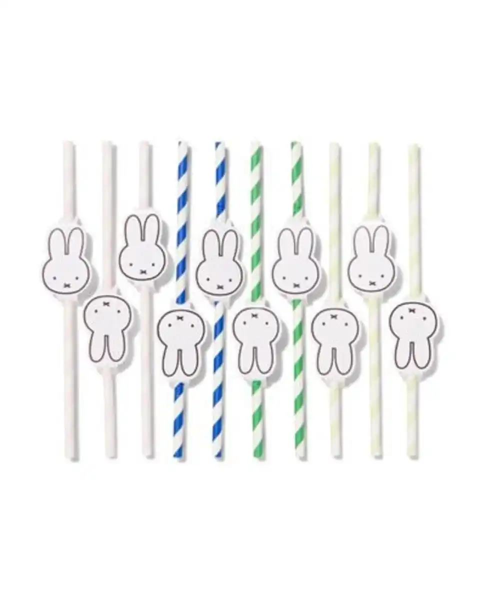 Bild 1 von 10er-Pack Papier-Trinkhalme, Miffy