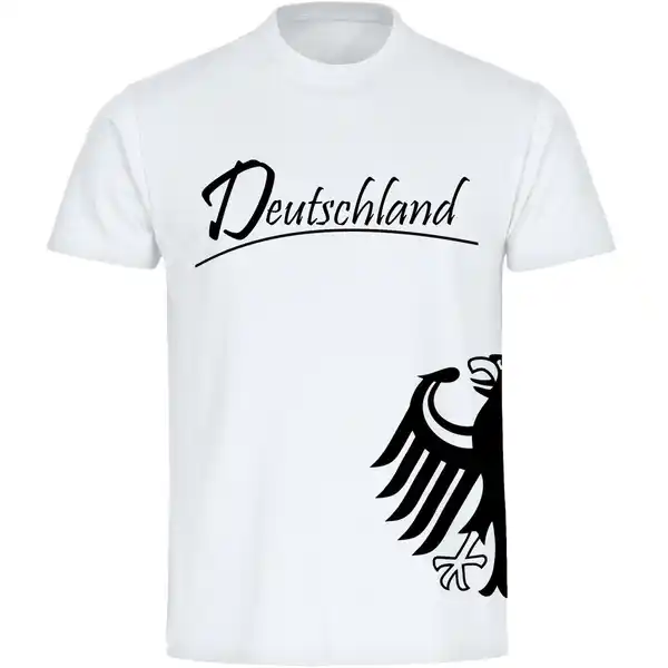 Bild 1 von multifanshop® Herren T-Shirt - Deutschland - Adler seitlich - Druck schwarz