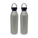 Bild 1 von Metall-Thermosflasche, Edelstahl, 500ml, 2er Set silber