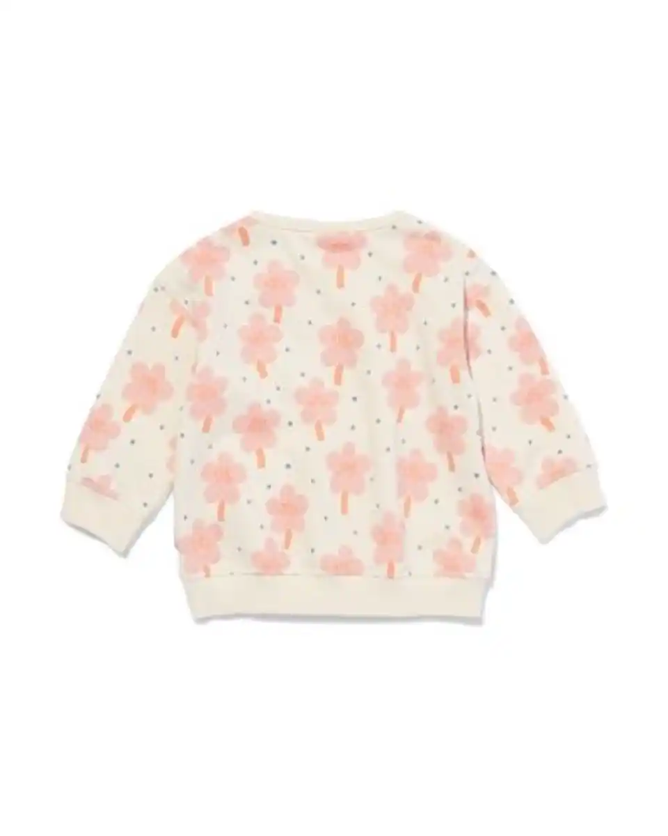 Bild 3 von Sweater für Neugeborene, Blumen eierschalenfarben