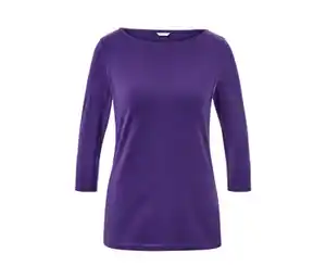 Shirt mit 3/4-Arm, lila
